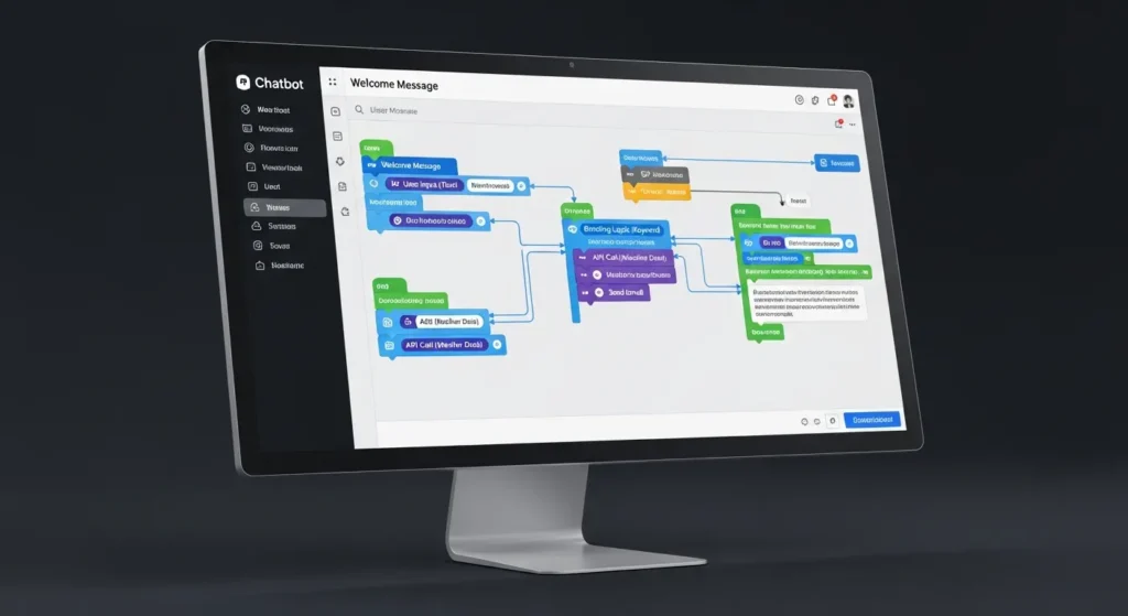 Setting Up Your First AI Chatbot: Step-by-Step Tutorial (No Coding) 10 A drag-and-drop AI chatbot UI