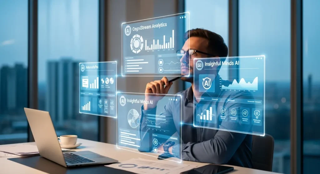 Complete Guide to AI-Powered Invoice Management for Small Businesses 4 A manager decides which AI tool to get