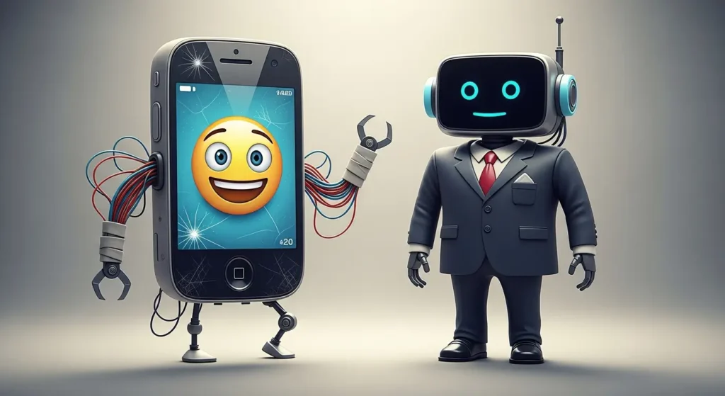 How AI Scheduling Assistants Can Save You 10 Hours Per Week 4 AI robots in the shape of smart-phone