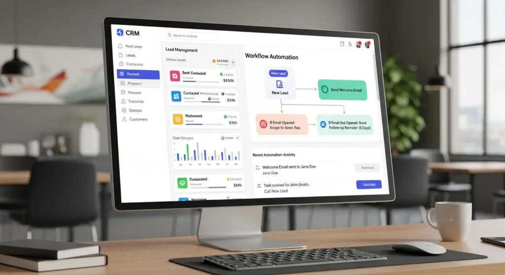 A CRM System with automation capabilities