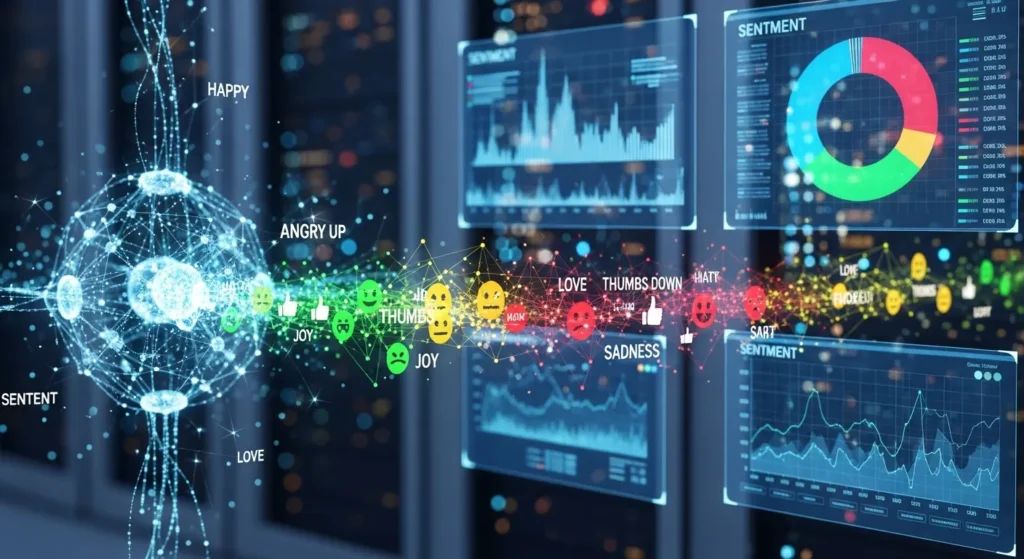 How to Use AI for Competitive Analysis and Stay Ahead of Rivals 7 An AI system doing sentiment analysis