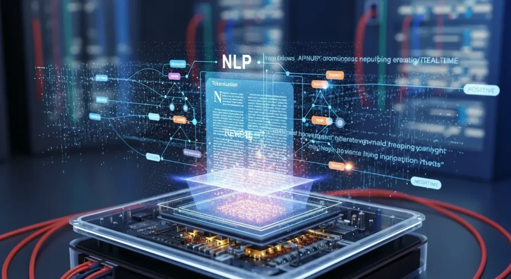 An AI system that shows NLP or natural language processing in action