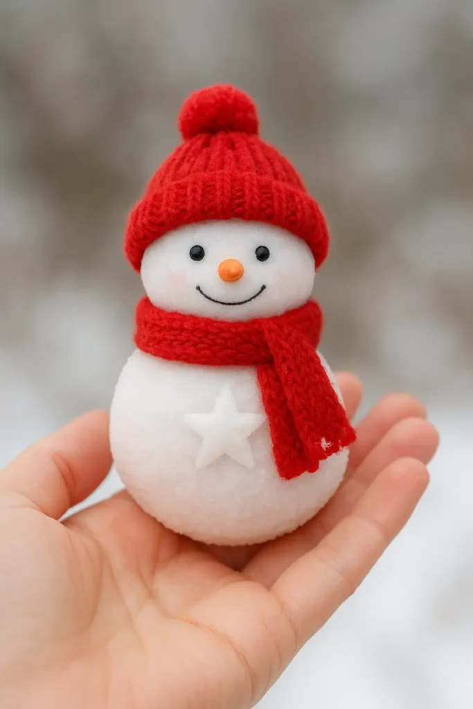 Dall-E miniature snowman