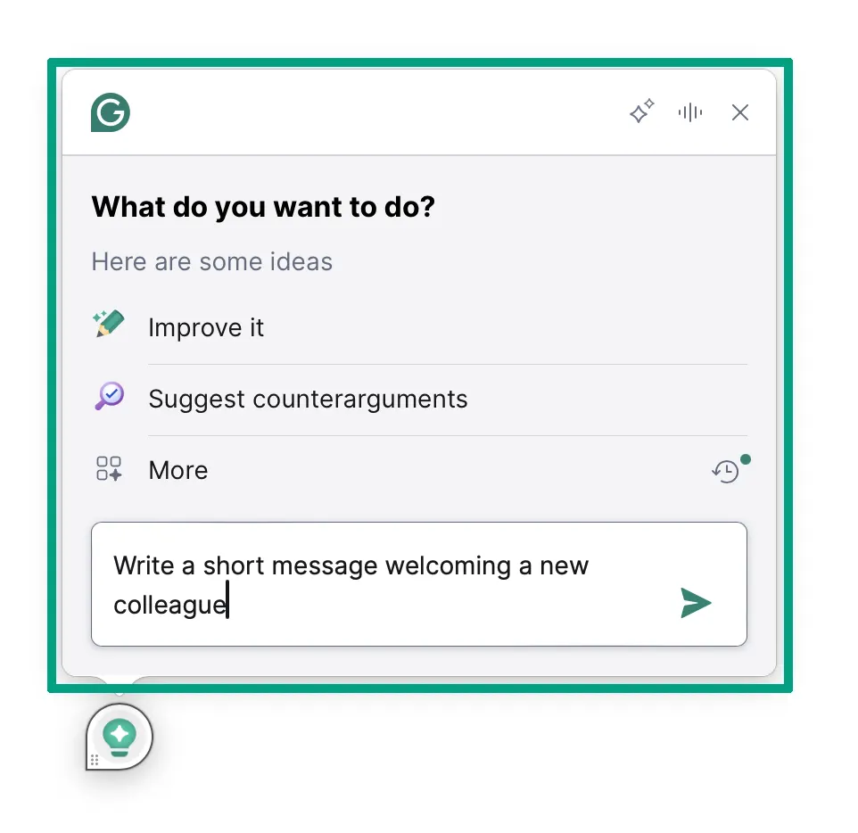 Grammarly AI features