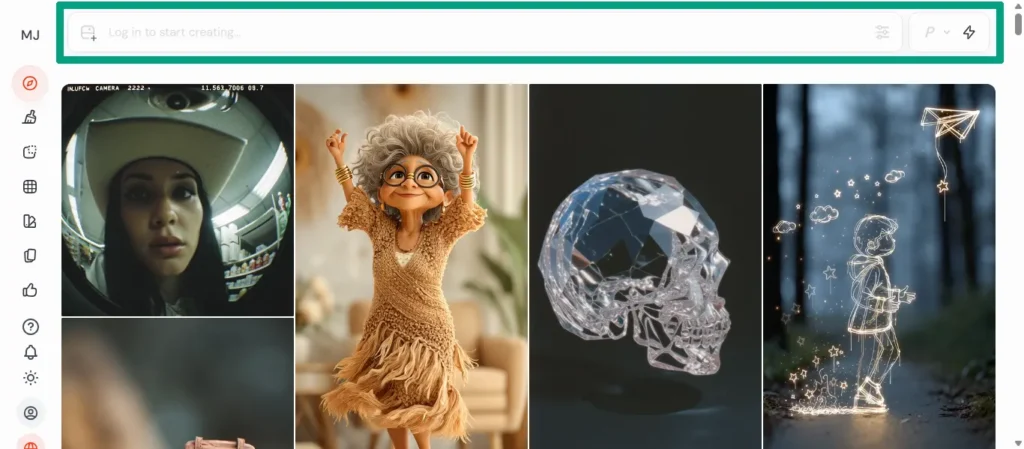 Midjourney AI Visual content creation tool