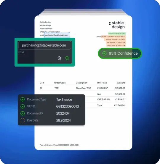 Rossum data entry using AI