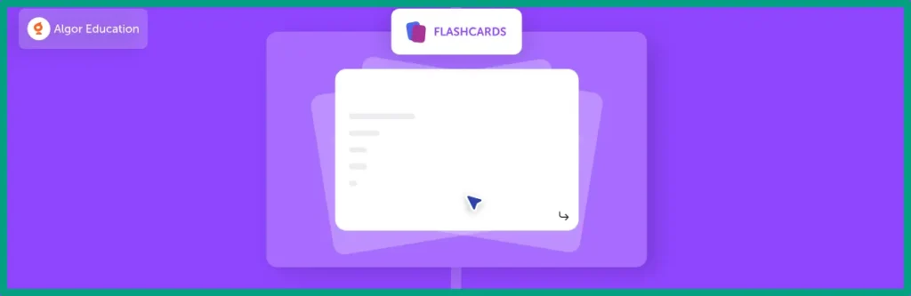 Algor Education AI flashcard generator features