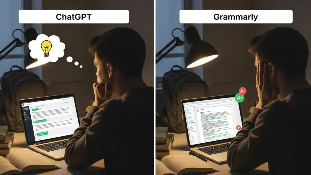ChatGPT vs Grammarly for getting help with homeworks