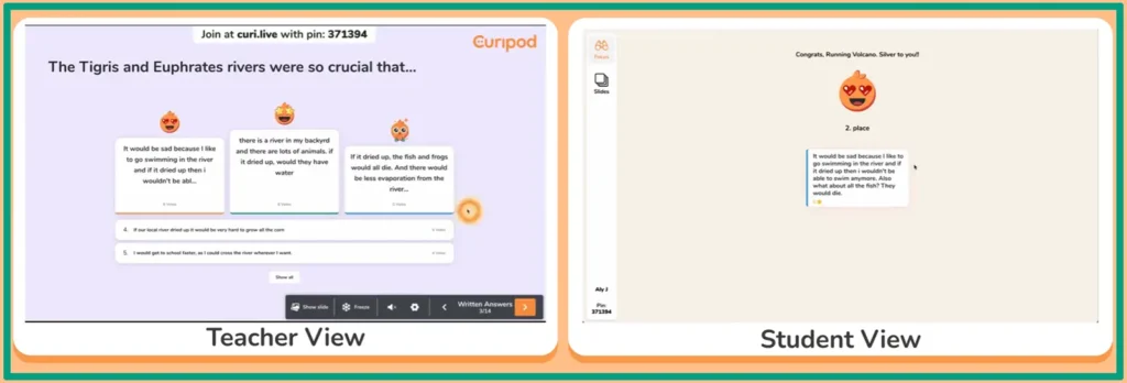 Curipod AI tool for teachers features