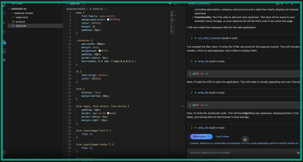 Google Gemini code assist for programmers features