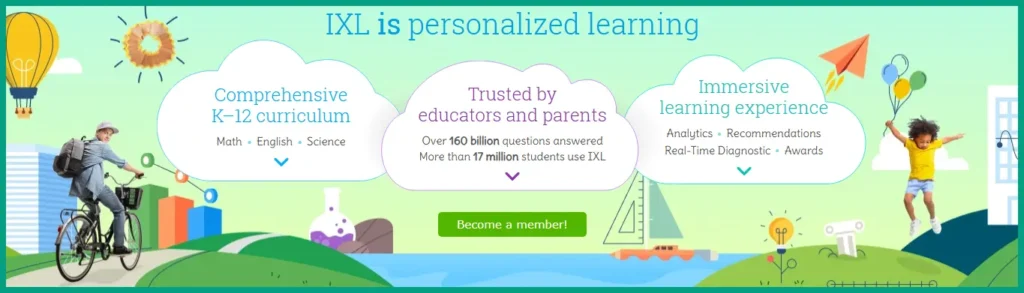 IXL Learning AI tutoring platform features
