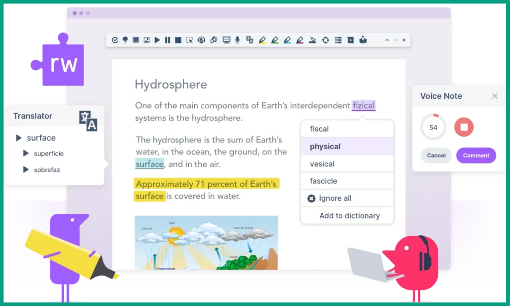 TextHelp Read and Write for education features