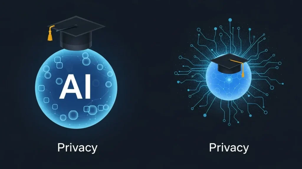 The concept of privacy when using AI in education