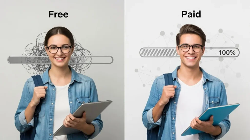 free vs paid AI tools for students